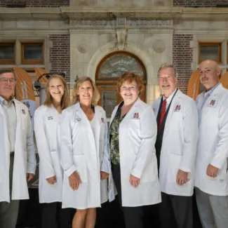 Walther Cancer Foundation researchers posing for photo